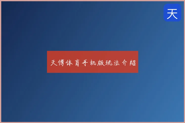 天傅体育手机版玩法介绍